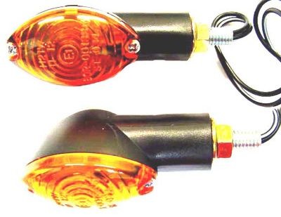 knipperlicht-set klein ovaal zw-oranje (2 stuks)